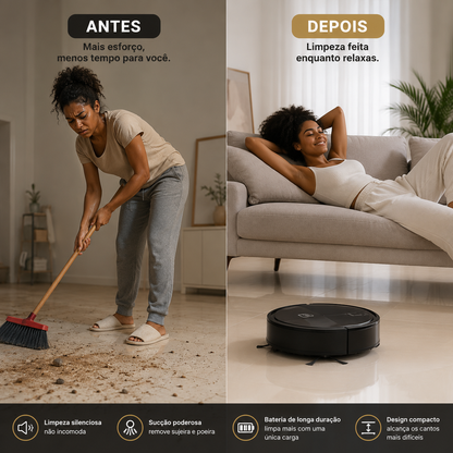 CleanBot™ robô aspirador compacto para limpeza