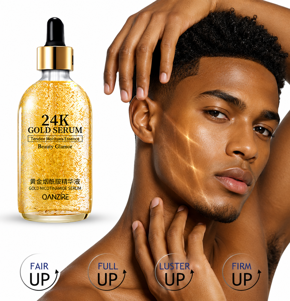 Sérum Anti-envelhecimento com flocos de Ouro